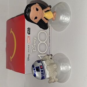 Disney 100 Anniversary Celebration McDonald's Happy Meal Toys R2-D2 & Pocahontas